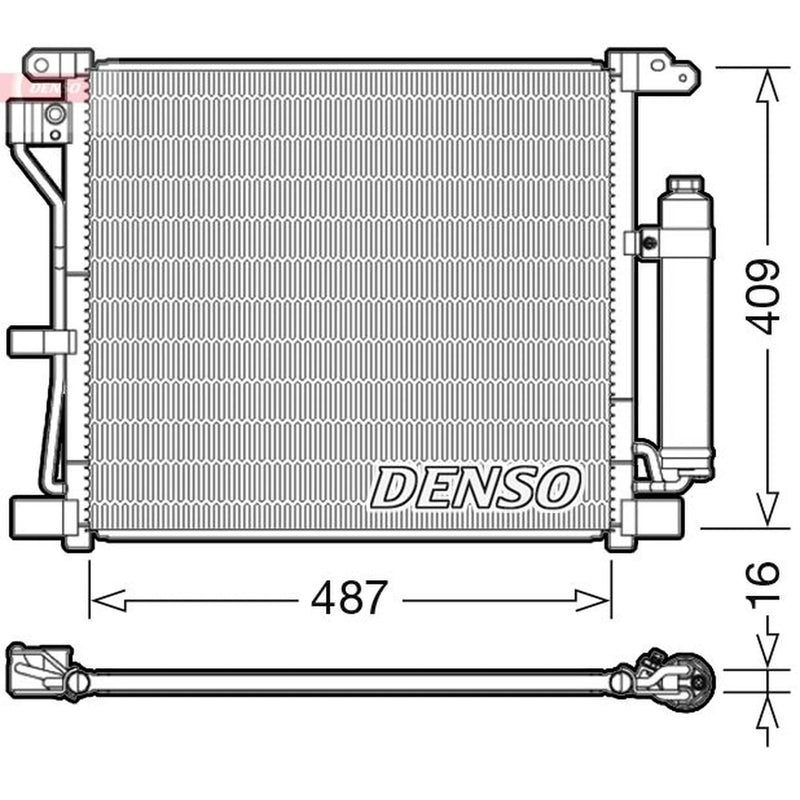 Denso Air Conditioning Condenser fits Nissan Juke 2010-2019 1.5