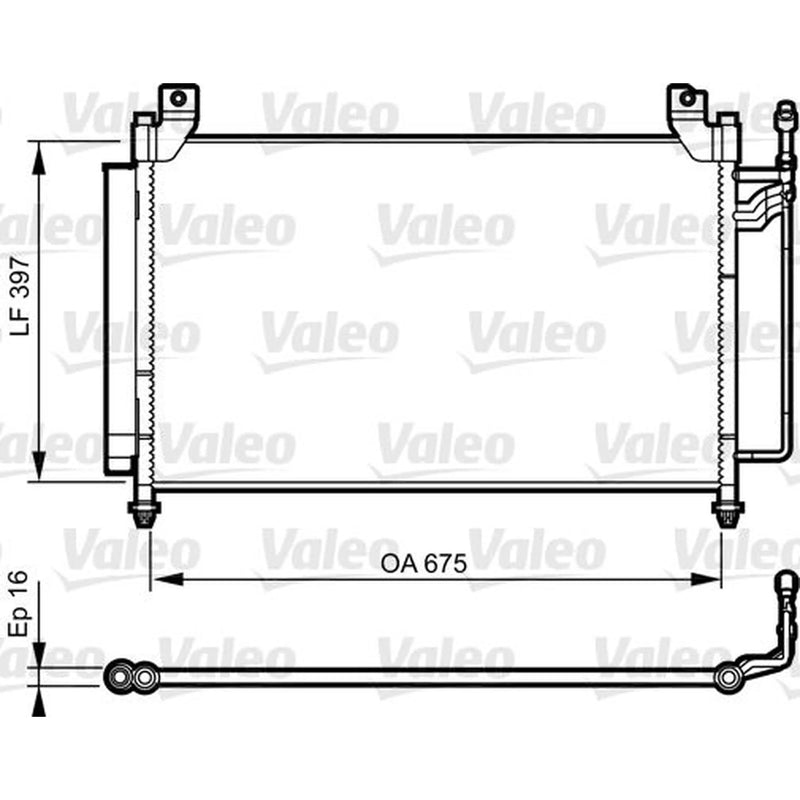 Valeo Air Conditioning Condenser 814235