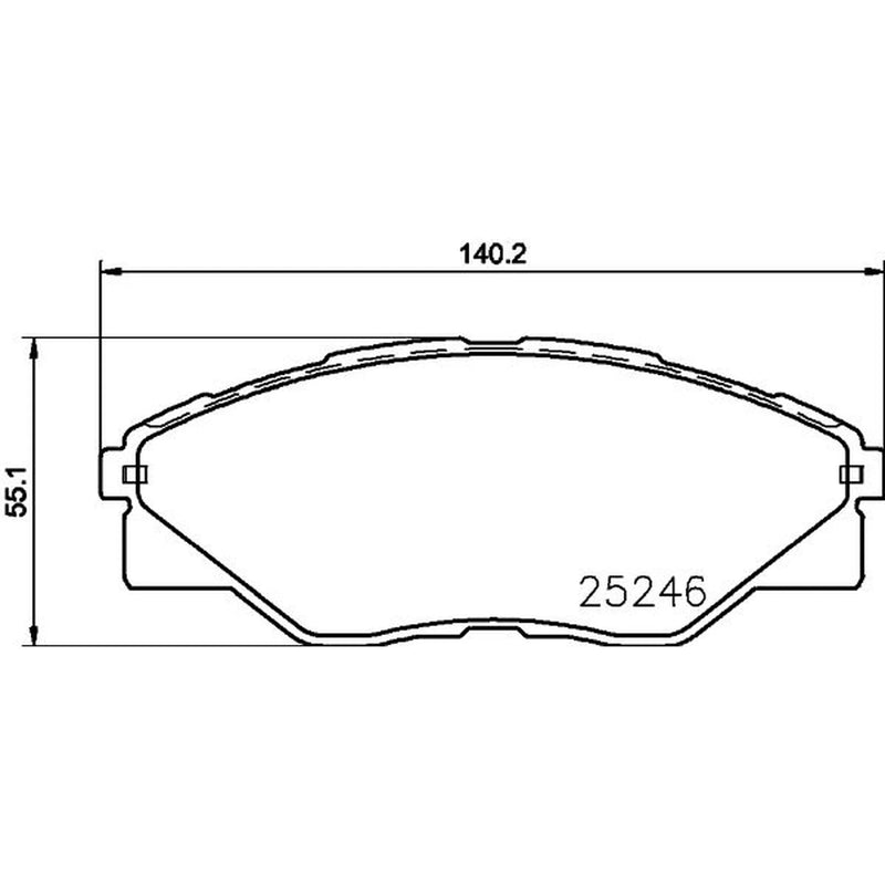 Mintex Front Brake Pad Set MDB3272