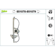Valeo Electric Window Regulator Lifter Right Front 851079