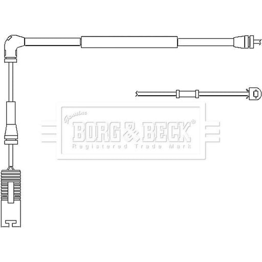 Borg & Beck Brake Pad Wear Sensor Front BWL3026