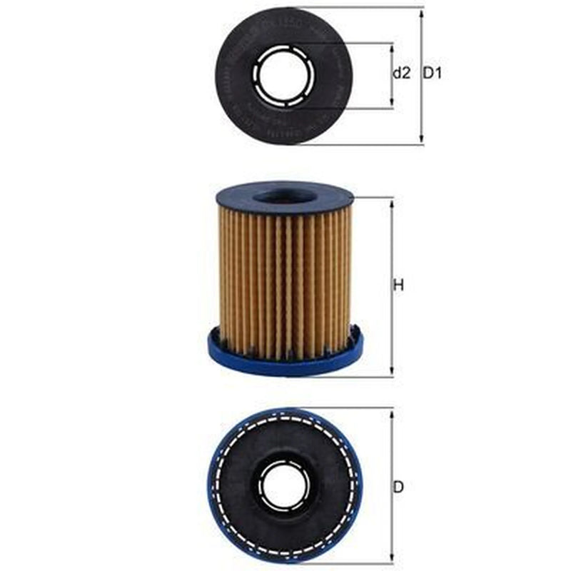 Mahle Engine Oil Filter OX 1350