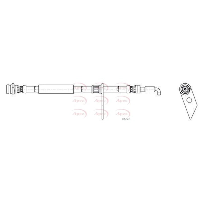 Apec Brake Hydraulic Hose Line Front Left HOS4470