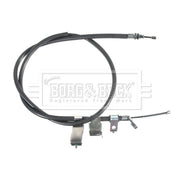 Borg & Beck Handbrake Cable Left Rear BKB3095