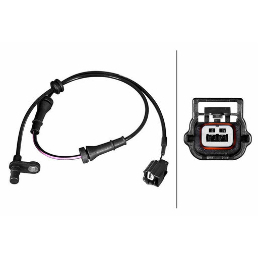 Hella ABS Wheel Speed Sensor Rear 6PU 358 217-581