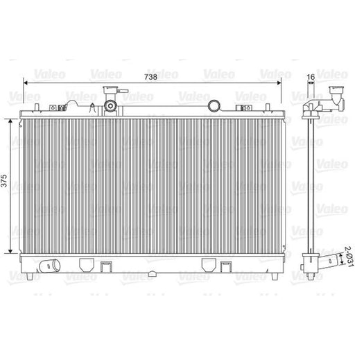 Valeo Engine Radiator 734410