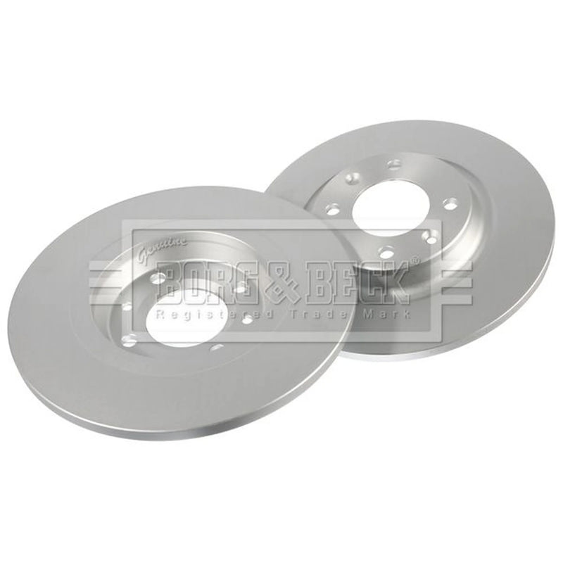 Borg & Beck 2 x Solid Rear Brake Discs BBD5234-x2