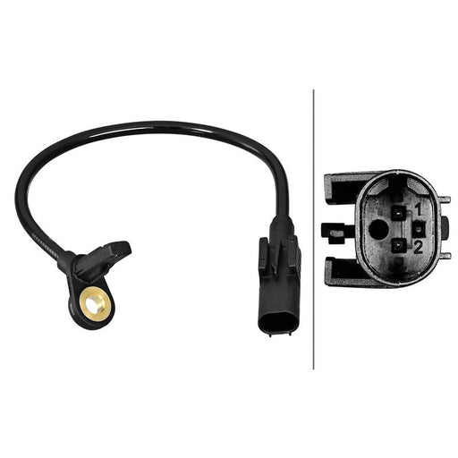 Hella ABS Wheel Speed Sensor Rear 6PU 358 217-021