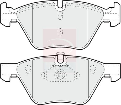 Apec Blue Brake Pad Set Front 155mm x 20mm PD3081