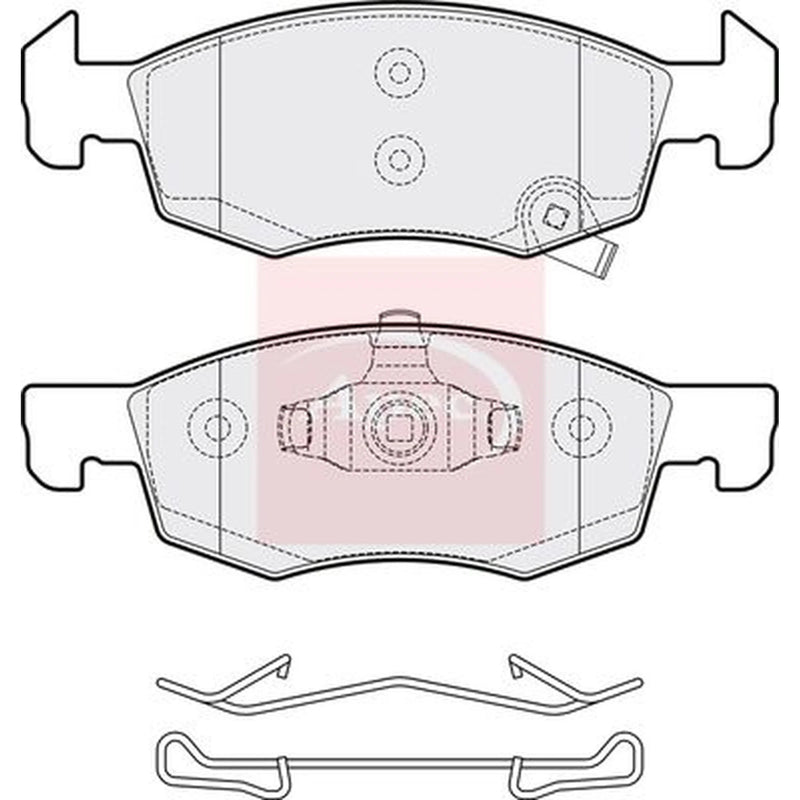 Apec Front Brake Pad Set PAD2062