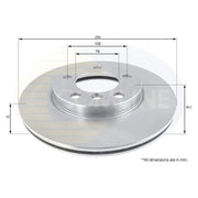 Comline 2 x Vented Front Brake Discs ADC1775V-x2