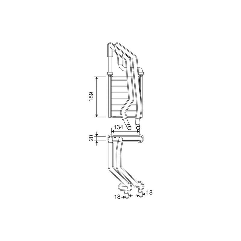 Valeo Heater Matrix Core Heat Exchanger 811610