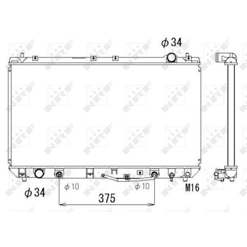 NRF Engine Radiator 53302