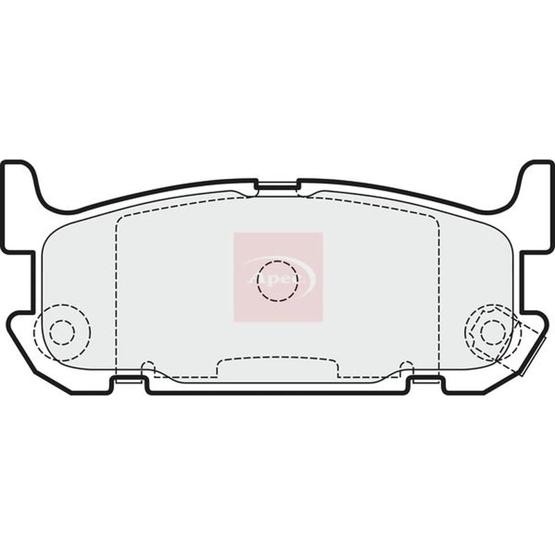Apec Rear Brake Pad Set PAD1513