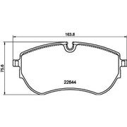 Textar Front Brake Pad Set 2264403