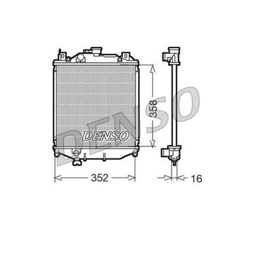 Denso Engine Radiator DRM47005