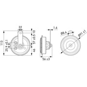 Hella Car Horn Signal Unit 3AM 011 225-871