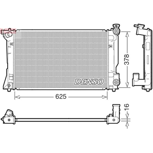Denso Engine Radiator DRM50118