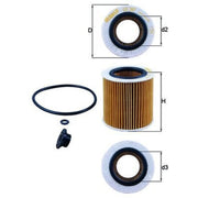Mahle Engine Oil Filter OX 387D1