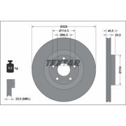 Textar 2 x Vented Front Brake Discs 92337603-x2