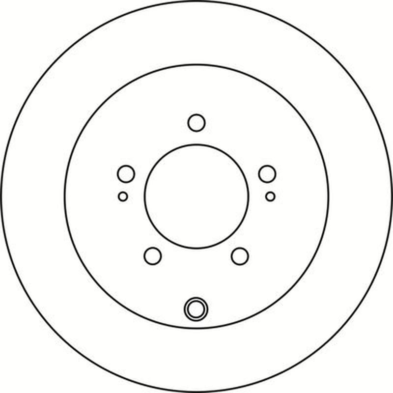 Abtex 2 x Solid Rear Brake Discs BD1531S-x2