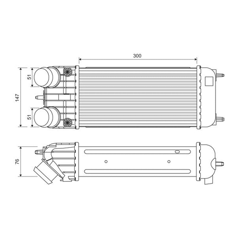 Valeo Intercooler (Charge Air Cooler) 818385