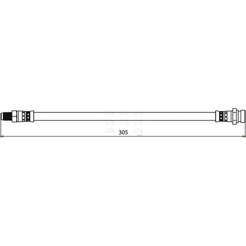 Apec Brake Hydraulic Hose Line outer HOS3912