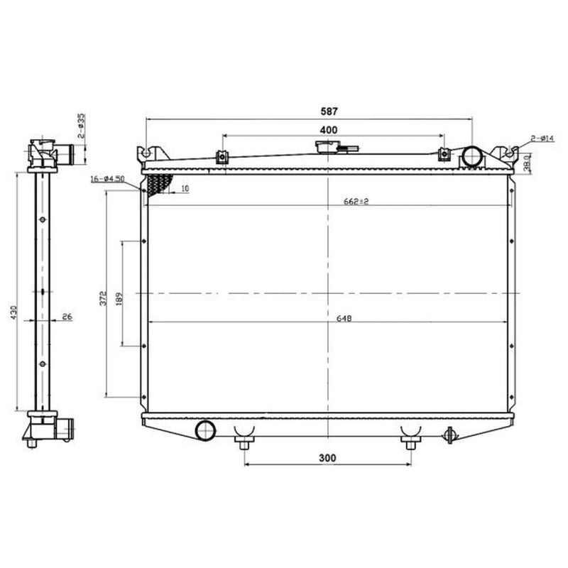 NRF Engine Radiator 503492