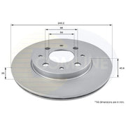 Comline 2 x Vented Front Brake Discs ADC1821V-x2