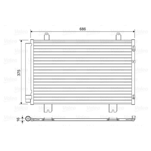 Valeo Air Conditioning Condenser 814450