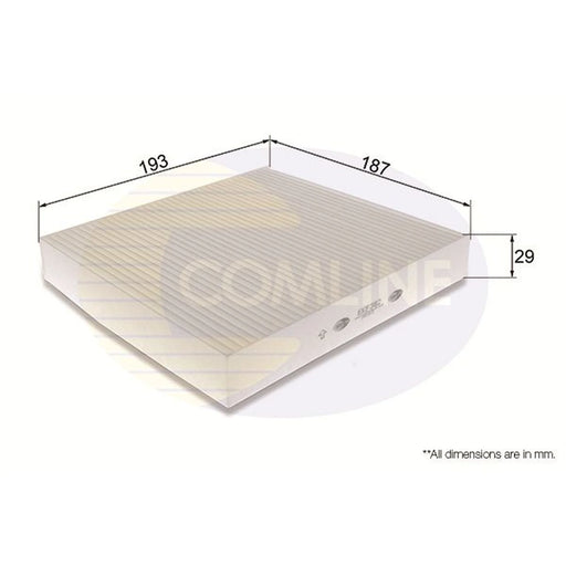 Comline Cabin Air Filter (Pollen Filter) EKF382