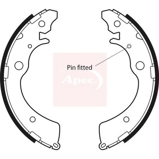 Apec Brake Shoe Set Axle Kit SHU474