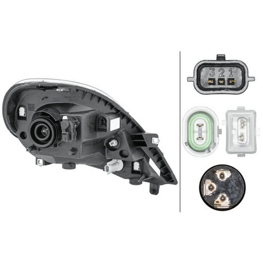 Hella Headlight Headlamp W5W Left 1EH 354 541-011