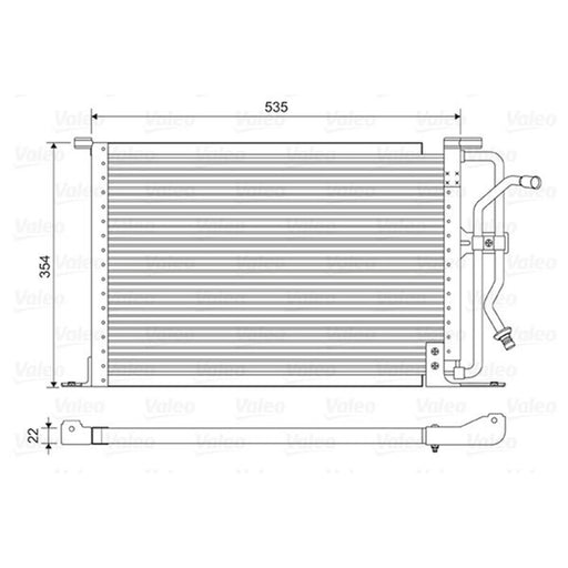 Valeo Air Conditioning Condenser 822627