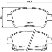 DON Front Brake Pad Set PCP1277