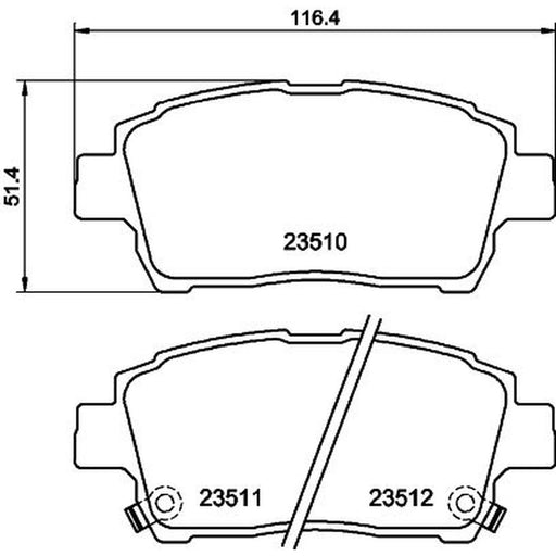 Mintex Front Brake Pad Set MDB2029