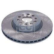Febi 2 x Vented Front Brake Discs 184654-x2