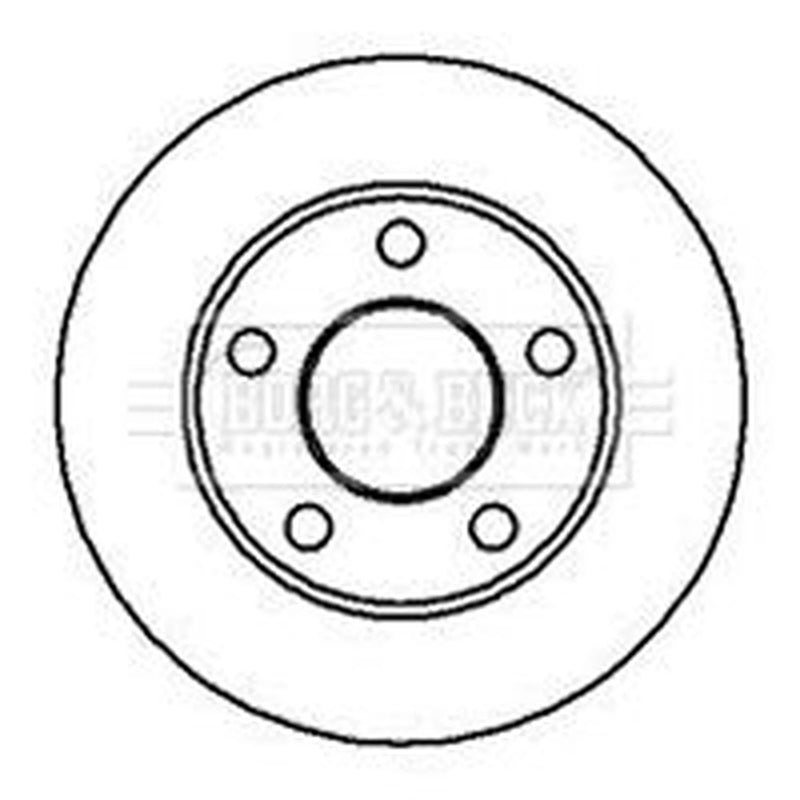 Borg & Beck 2 x Rear Brake Discs BBD4949-x2