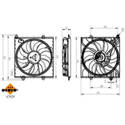 NRF Engine Cooling Fan 47029