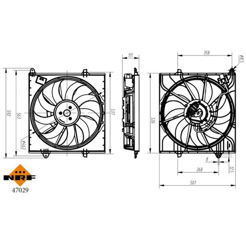 NRF Engine Cooling Fan 47029
