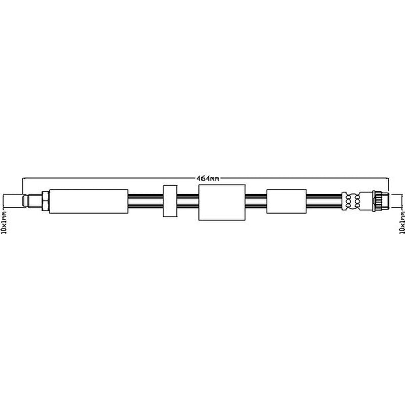 Abtex Brake Hydraulic Hose Line Right ABH1208