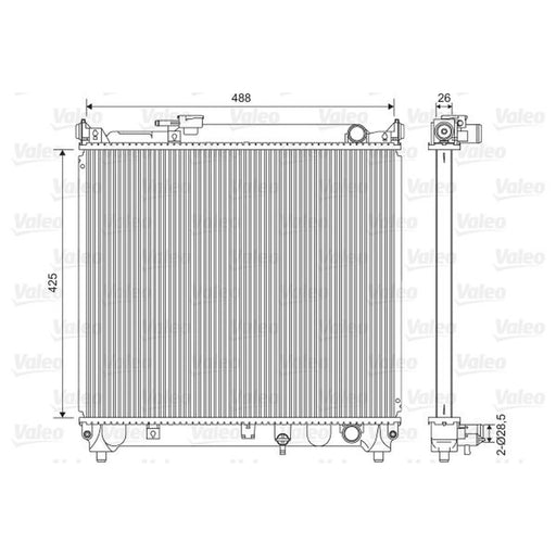 Valeo Engine Radiator 734662
