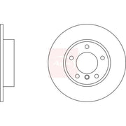 Apec 2 x Solid Front Brake Discs DSK910-x2