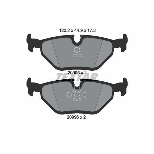 Textar Rear Brake Pad Set 2099501