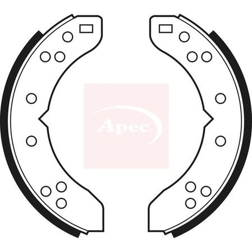 Apec Brake Shoe Set Axle Kit SHU250