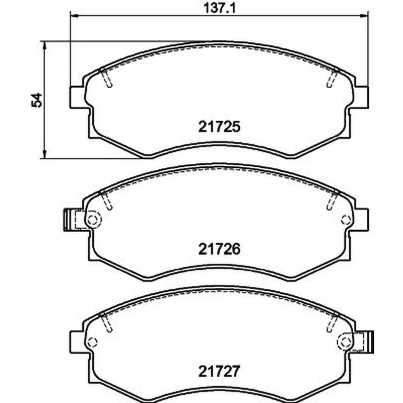 Mintex Front Brake Pad Set MDB2744