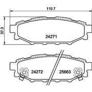 Mintex Rear Brake Pad Set MDB2732