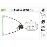 Valeo Electric Window Regulator Lifter Right Front 850057