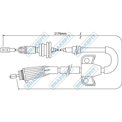 Apec Handbrake Cable Right Rear BBC3510