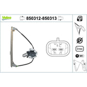 Valeo Electric Window Regulator Lifter Left Front 850312